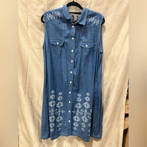 Bit & Bridle Blue Denim Top